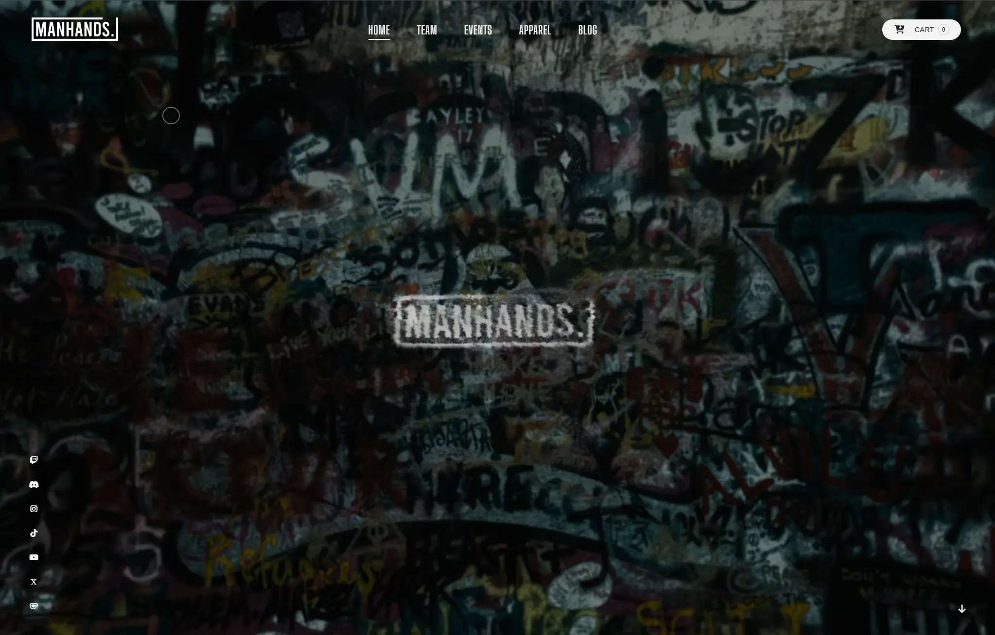 MANHANDS.tv interface render